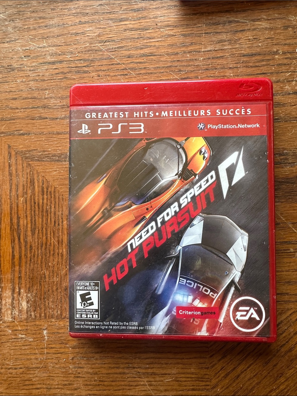Need for Speed: Hot Pursuit (PS3) - Red Case
